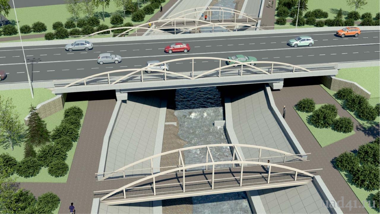 Проект нового моста. 3D - модель.