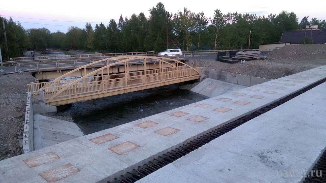 Реконструкция автомобильной дороги Елизово-Паратунка на участке мостового перехода через реку Половинка